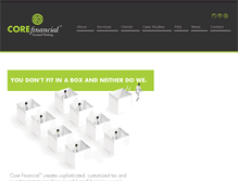 Tablet Screenshot of corecfp.com